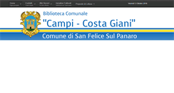Desktop Screenshot of biblioteca.comunesanfelice.net